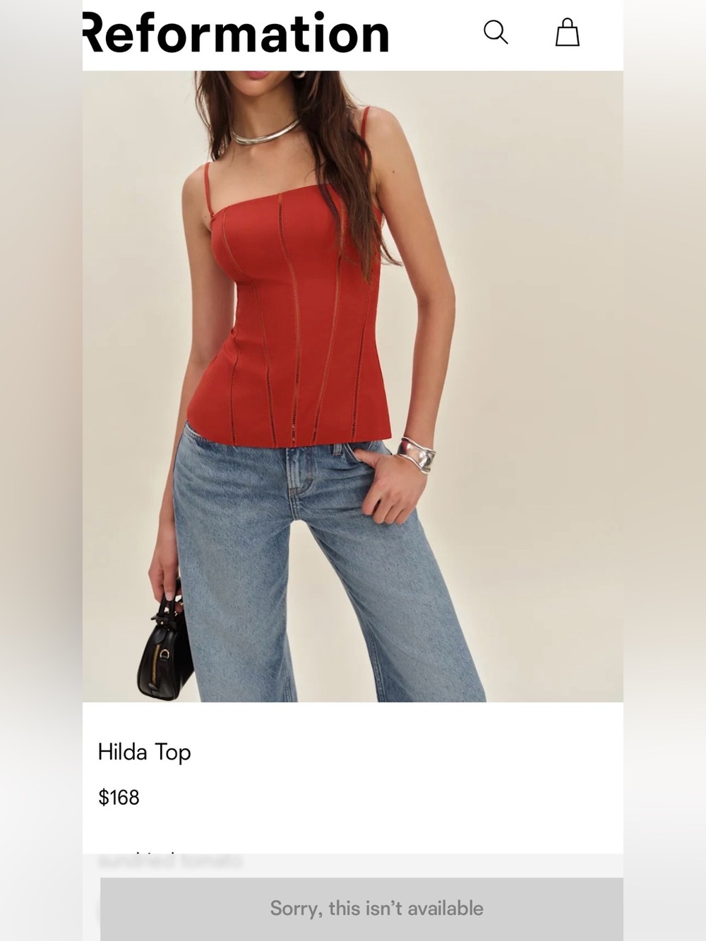 NWT Reformation Hilda Top - Picture 5 of 5